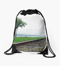 Railroads Drawstring Bag