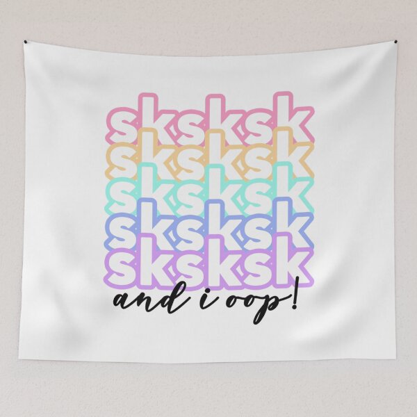 Item preview, Teen vsco girl sayings sksksk and i oop designed and sold by CustomBrites.