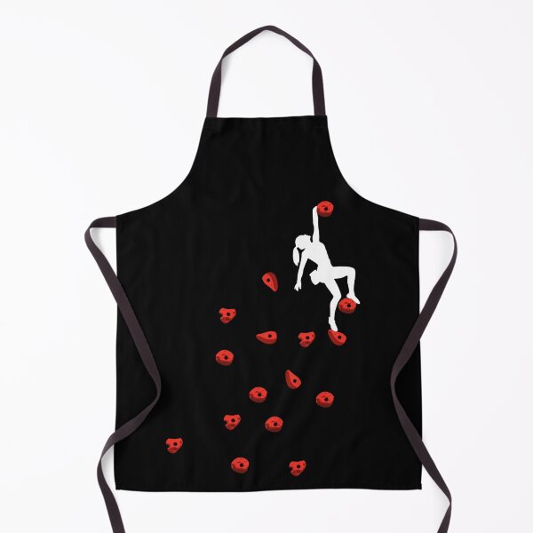 Item preview, Bouldering climbing red boulder woman lady motif designed and sold by DerNerd.
