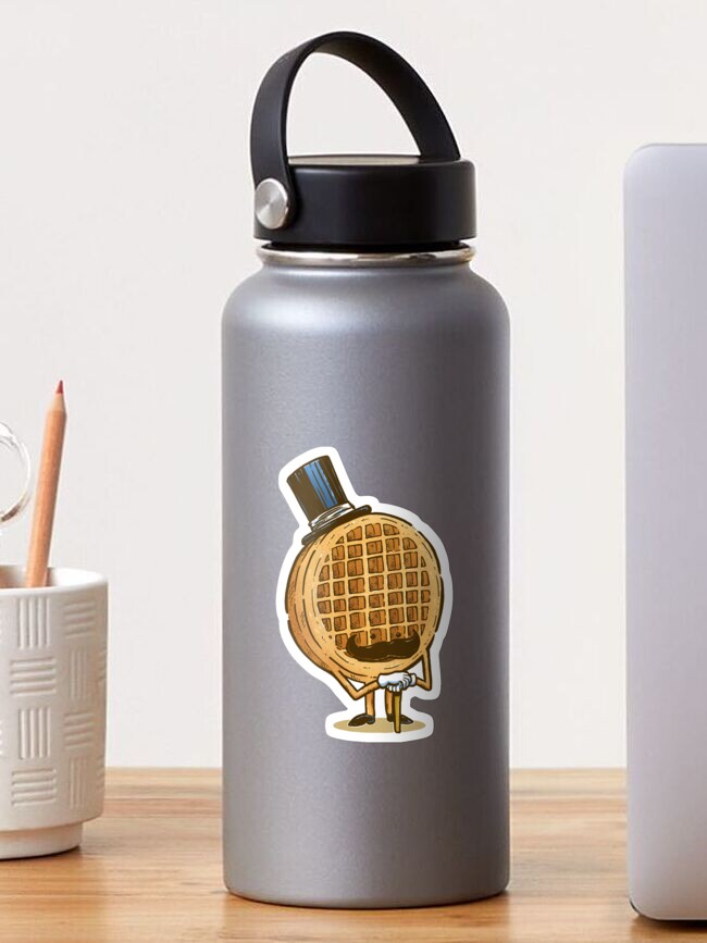 Thumbnail 1 of 3, Sticker, The Fancy Waffle designed and sold by nickv47.