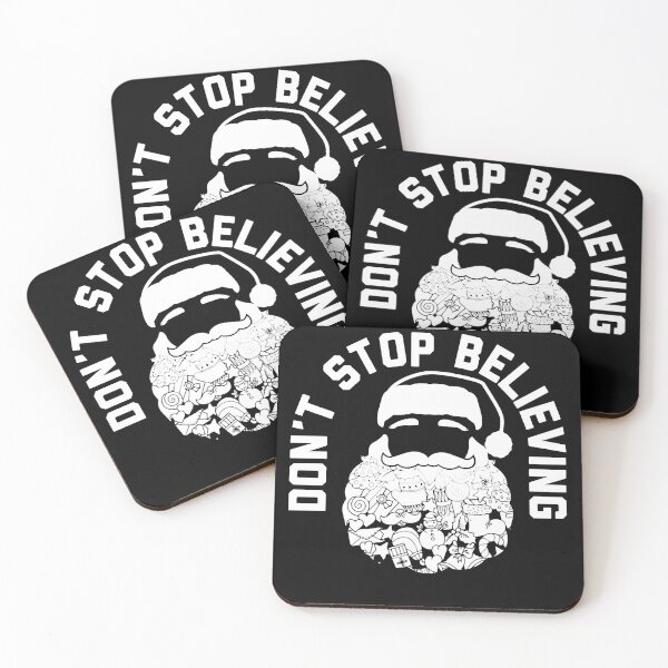 Item preview, Dont Stop Believing Santa designed and sold by Natalie Llewellyn.