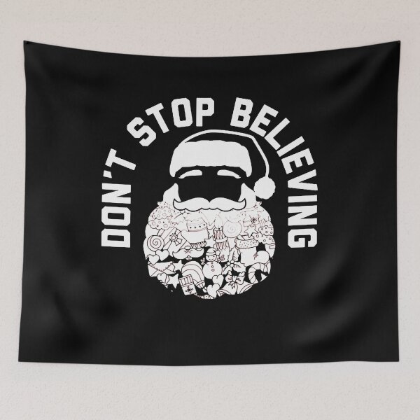Item preview, Dont Stop Believing Santa designed and sold by Natalie Llewellyn.