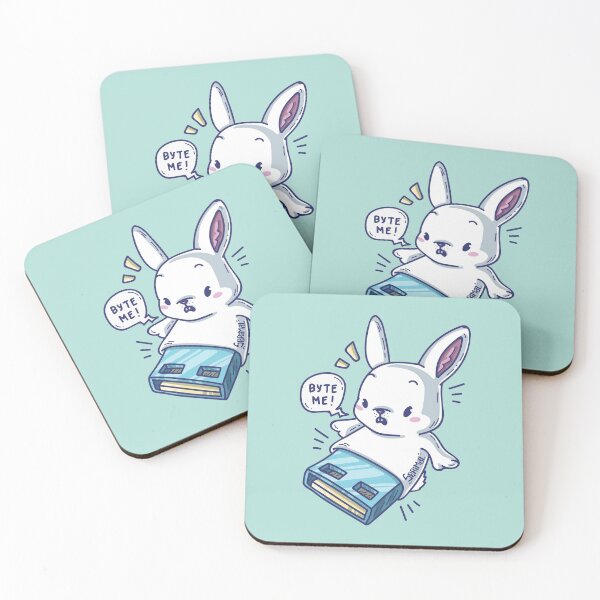Item preview, Cute rabbit flashdive saying "Byte me" designed and sold by SPIRIMAL.