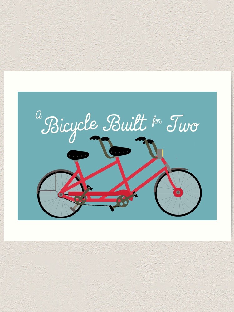 A Bicycle Built for Two Art Print