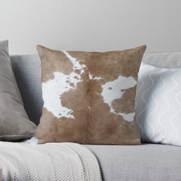 Cowhide. Throw Pillow