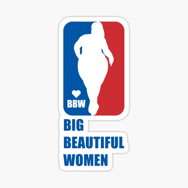 Vista previa del artículo con la obra «Me encantan las mujeres grandes y hermosas BBW - Citas BBW», diseñado y vendido por Fluffy Fabulous.