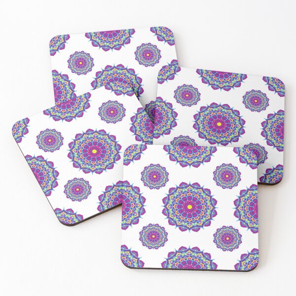 Item preview, Bright and beautiful boho mandala pattern designed and sold by Trianglegreen.
