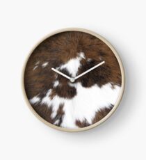 Cowhide Clock