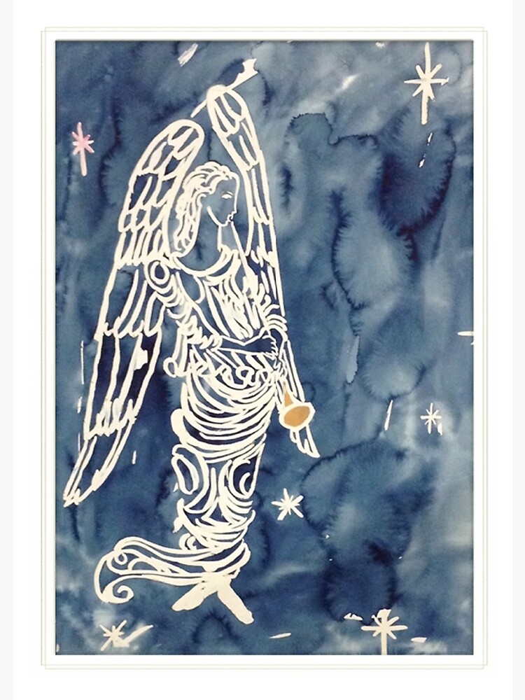 Thumbnail 2 of 2, Greeting Card, Runnymede Angel designed and sold by lynwestfall.