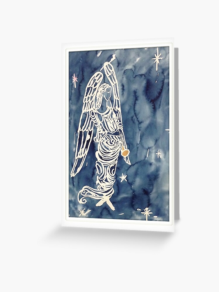 Thumbnail 1 of 2, Greeting Card, Runnymede Angel designed and sold by lynwestfall.