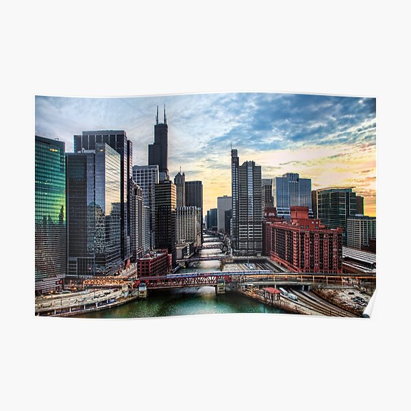 Chicago River Poster