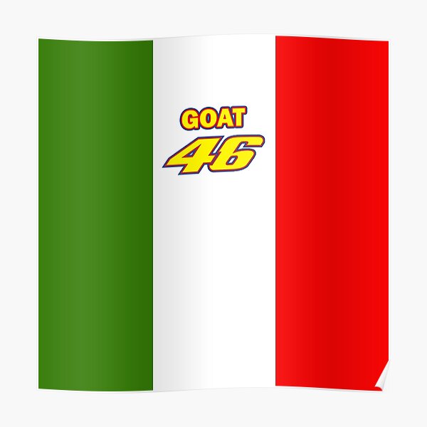 Valentino Rossi Le Docteur GOAT Design Poster