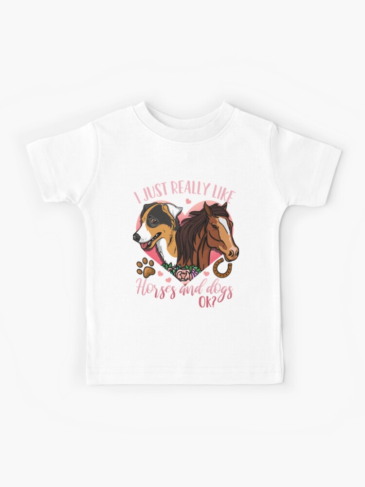 horse and dog t shirt