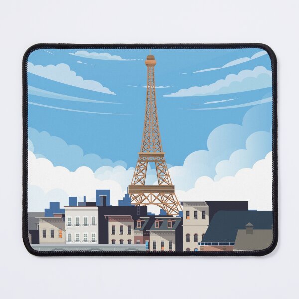 Item preview, Cartel de viaje vintage de la Torre Eiffel de París Francia designed and sold by Arctic frame studio.