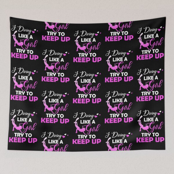 Item preview, Diving - I play like a girl Try To Keep Up designed and sold by Vanthuandesign.