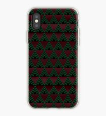 Vinilo o funda para iPhone Impresión geométrica africana - rojo, verde, negro