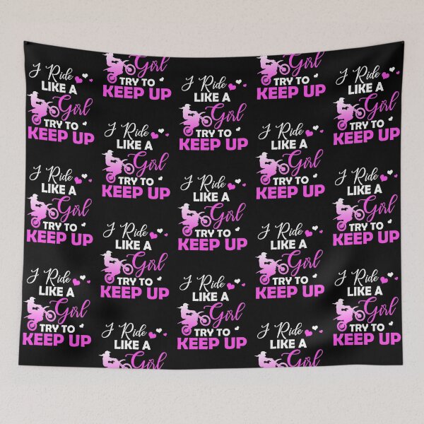 Item preview, Motocross- I ride like a girl Try To Keep Up designed and sold by Vanthuandesign.