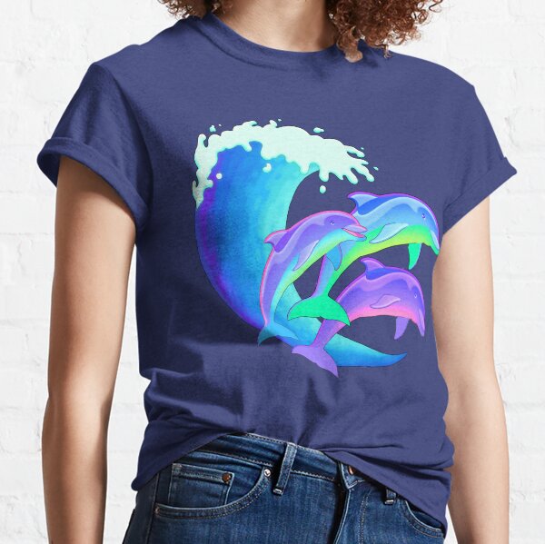 Psychedelic Dolphins Classic T-Shirt