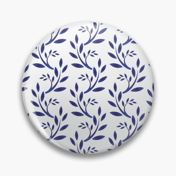 Item preview, Traditional Punjabi Pattern | Blue and White Floral Print | Elegant Floral Design   designed and sold by WIO Whatever Is ON.