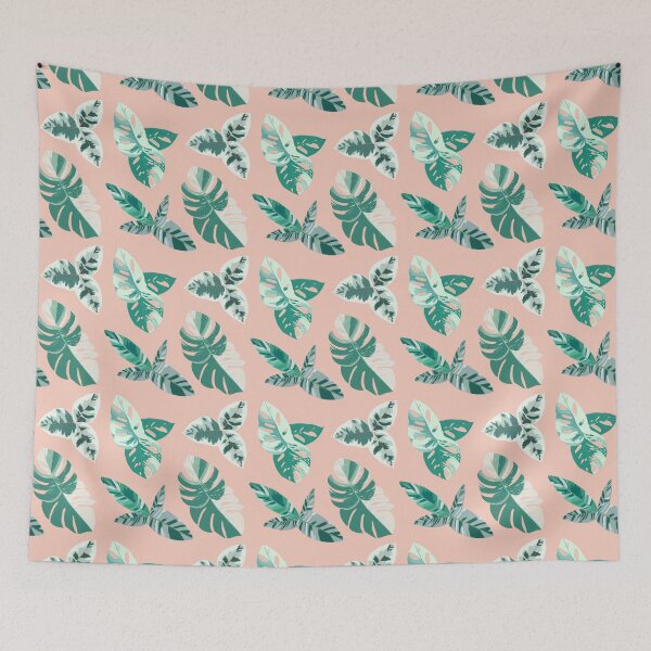 Item preview, Variegated Plants Pink Pattern designed and sold by Rebalien.