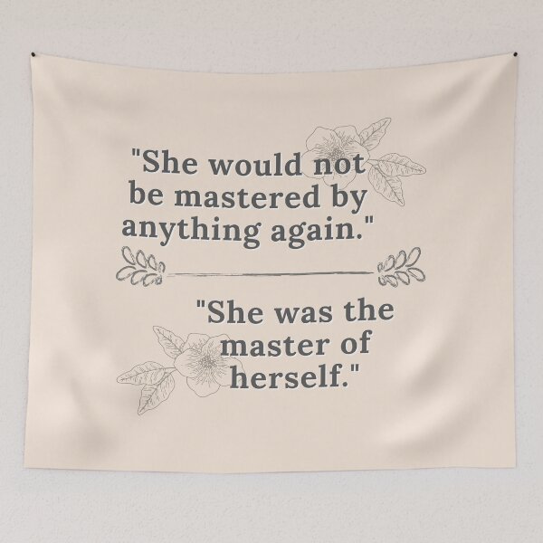 Item preview, She Would Not Be Mastered By Anything Nesta Quote designed and sold by kimberleyvh.