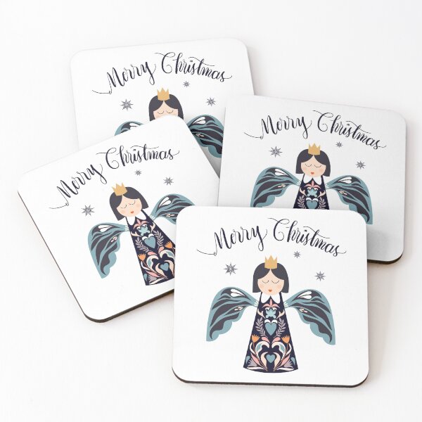 Item preview, Angel illustration for Christmas time designed and sold by lettostudio.