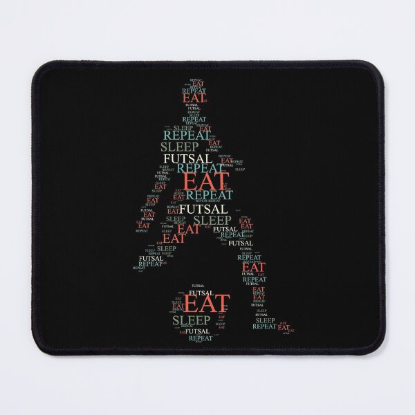 Item preview, Eat Sleep Futsal Repeat - Football shirt for Soccer Fans - WordCloud designed and sold by 5lav.