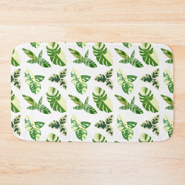 Item preview, Variegated Plants Pattern in White designed and sold by Rebalien.