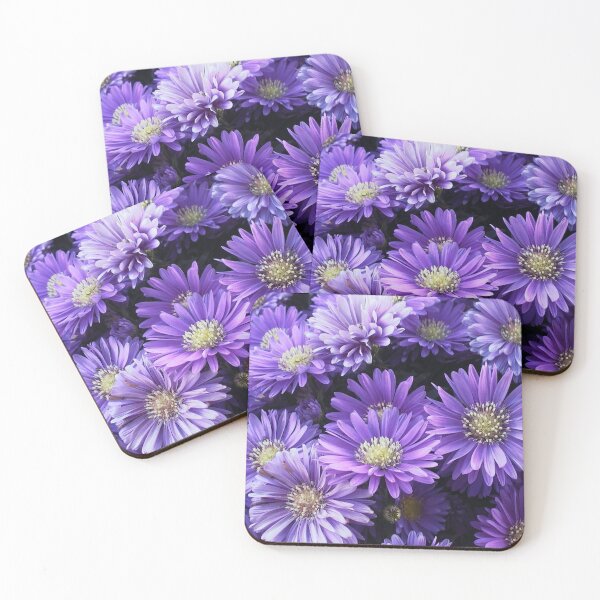 Aperçu de l'œuvre Fleurs d'asters d'automne violettes créée et vendue par JariHawk.