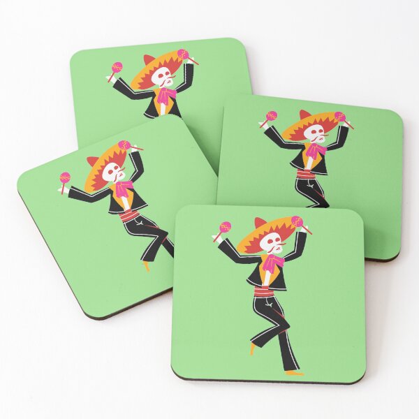 Item preview, Mexican Musician skeleton dancing designed and sold by Dynamitebucket.