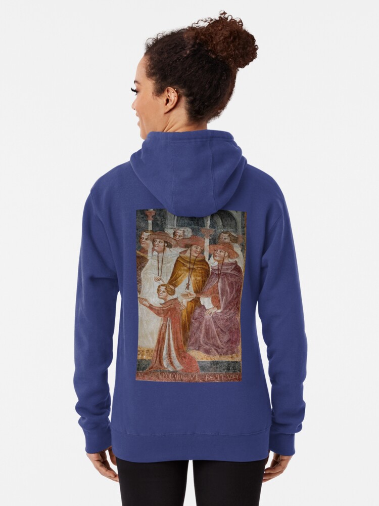 Medieval cardinals in galero hats and ferraiolo capes Pullover Hoodie for  Sale by Terence Kerr