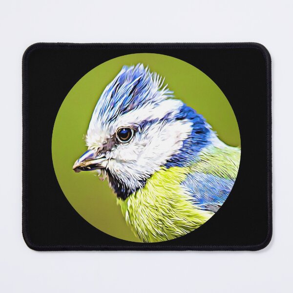 Item preview, Blue Tit Portrait designed and sold by RevolutionInPaint.