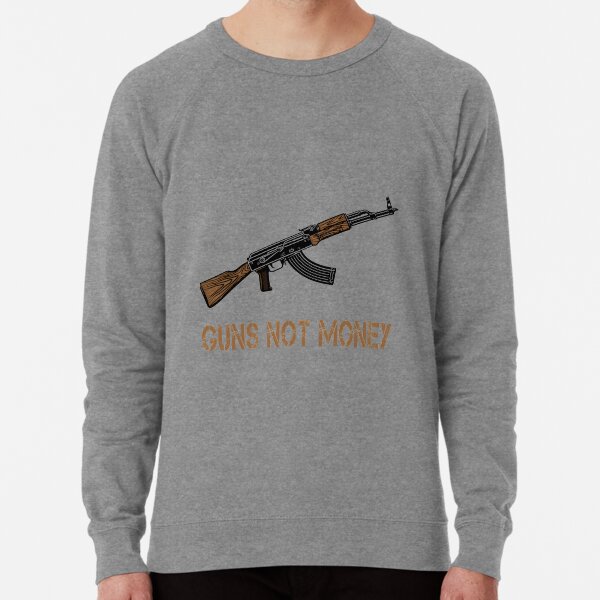 Item preview, Guns not Money  Hustler Shirt Dollar bill Harder Motivational designed and sold by MediTees.