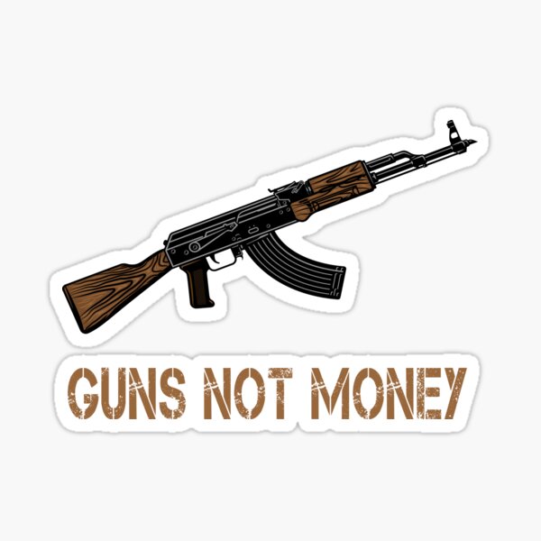 Item preview, Guns not Money  Hustler Shirt Dollar bill Harder Motivational designed and sold by MediTees.