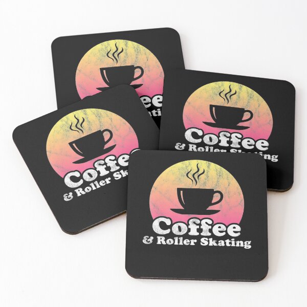 Item preview, Coffee and Roller Skating designed and sold by ReneBurkhardt.