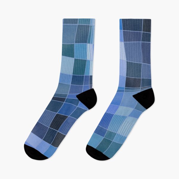 Artikelvorschau, Abstract Squares Pattern, Blue Tones entworfen und verkauft von bubblyshades.