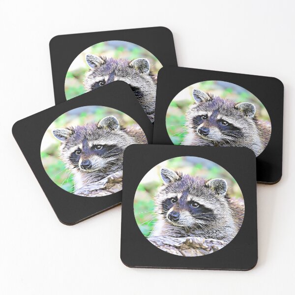 Item preview, Retrato de mapache designed and sold by RevolutionInPaint.