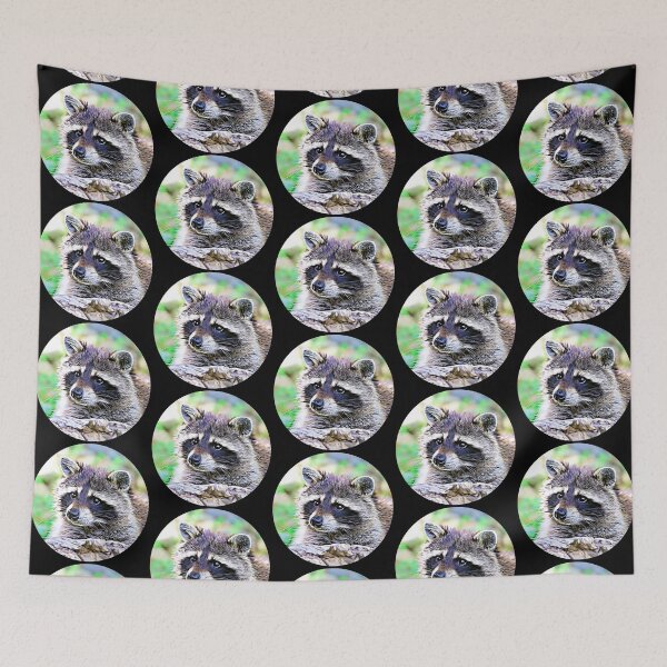 Item preview, Raccoon Portrait designed and sold by RevolutionInPaint.