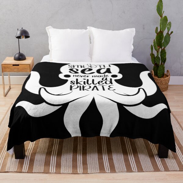 Item preview, A Smooth Sea Never Made A Skilled Pirate Kraken Quote designed and sold by DancingwithInk.