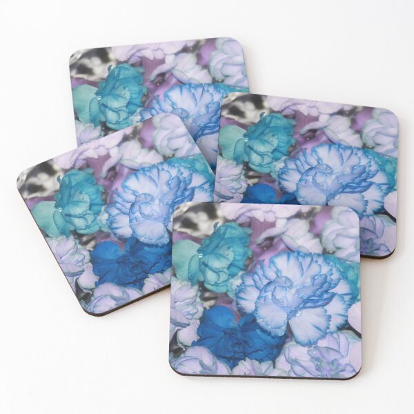 Aperçu de l'œuvre Bleu Violet Pastel Jolies Oeillets Bouquet Fleurs créée et vendue par JariHawk.
