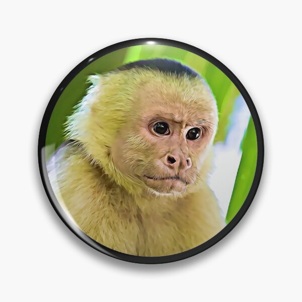 Item preview, Capuchin Monkey Portrait designed and sold by RevolutionInPaint.