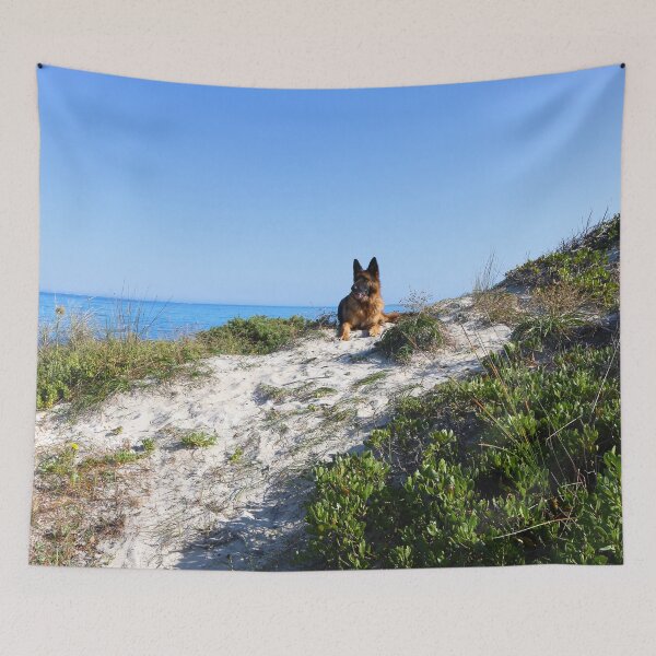 Item preview, German Shepherd at the Beach designed and sold by Nicola Morgan.