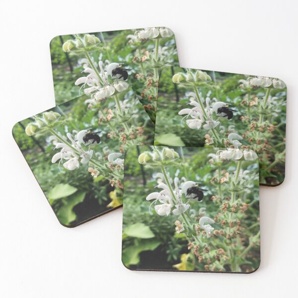 Item preview, Wooden bee in sage flower designed and sold by Gourmetkater.