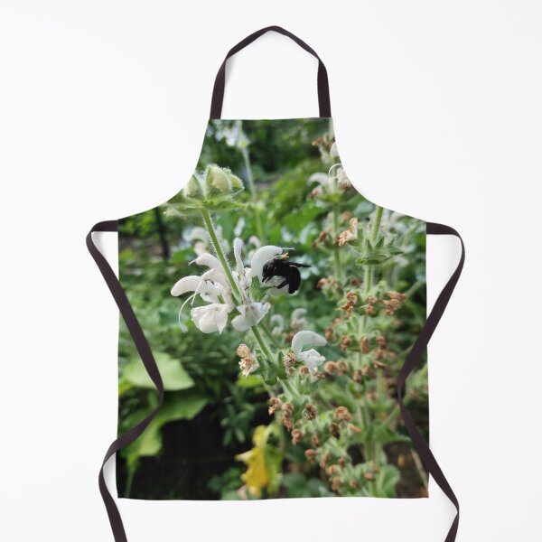 Item preview, Wooden bee in sage flower designed and sold by Gourmetkater.