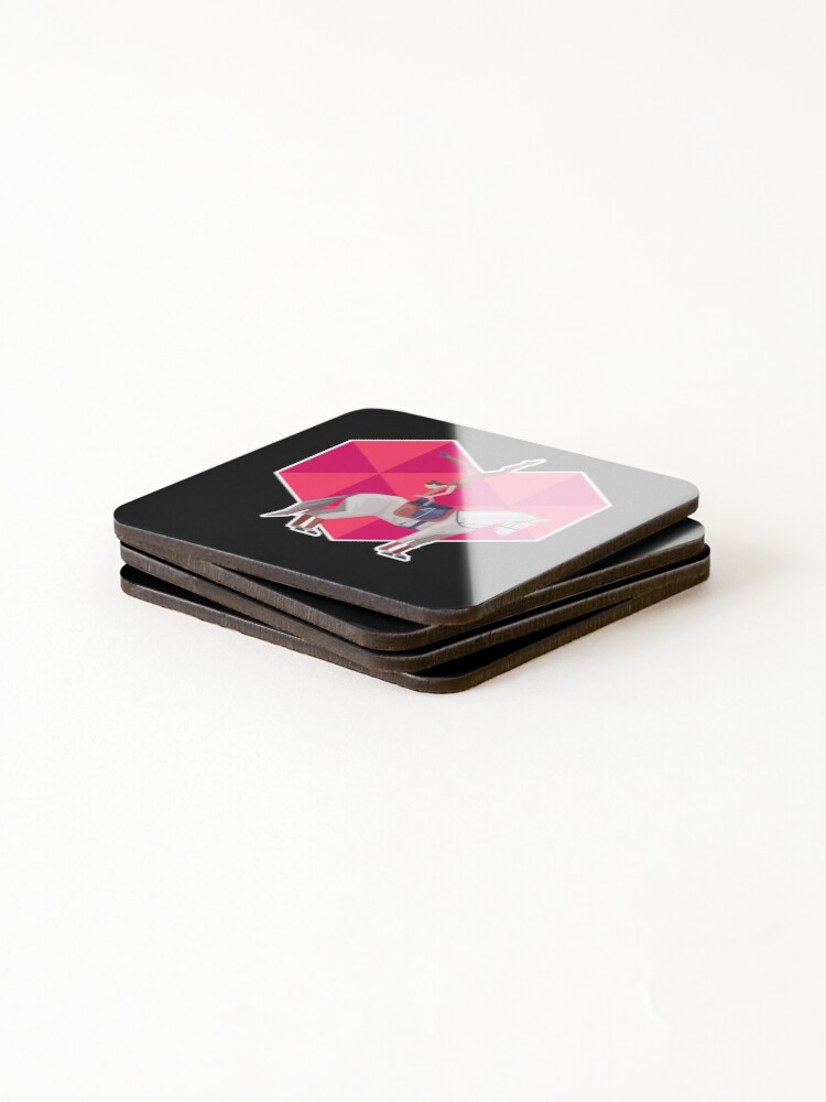Thumbnail 4 of 5, Coasters (Set of 4), Vaulting Horses Heart Riding Rider designed and sold by mooon85.