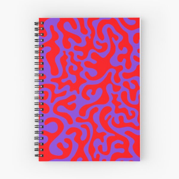 Item preview, Random abstract drawing pattern in red and purple designed and sold by CiniArt.