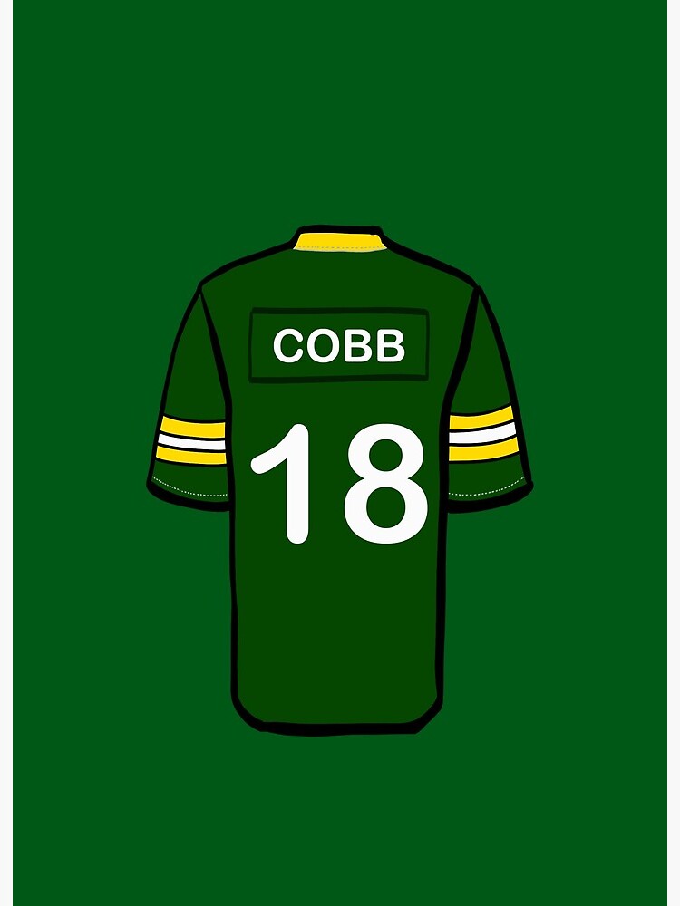 Greenbay Packers Jersey Cobb' Art Board Print by MadPaddy94