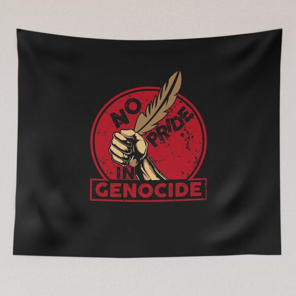 Item preview, No Pride In Genocide Indigenous  designed and sold by RyanOlverStore.