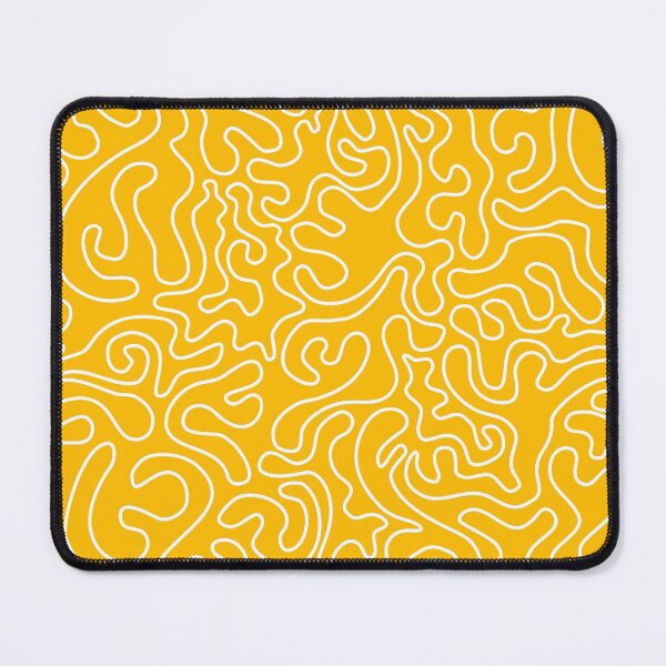 Item preview, Random abstract camouflage pattern in yellow and white designed and sold by CiniArt.