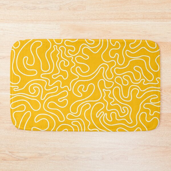 Item preview, Random abstract camouflage pattern in yellow and white designed and sold by CiniArt.